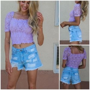 Modern Vintage Boutique | NWT Crop Lace Top